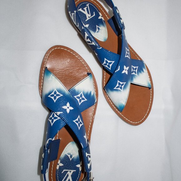 Louis Vuitton Monogram Escale Palma Flat Sandals (IT/EU 39, US 9) - Picture 10 of 12